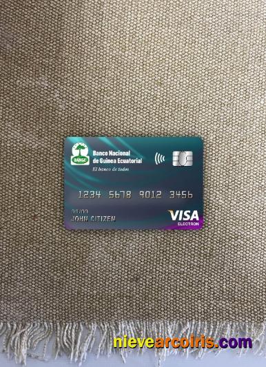 Equatorial Guinea National bank visa electron card photolook